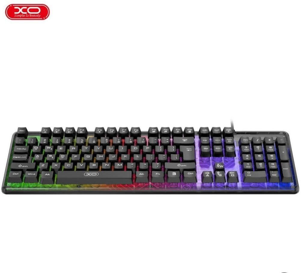 XO KB-04 Triple Color Mixed Breathing Light Wired Game Keyboard
