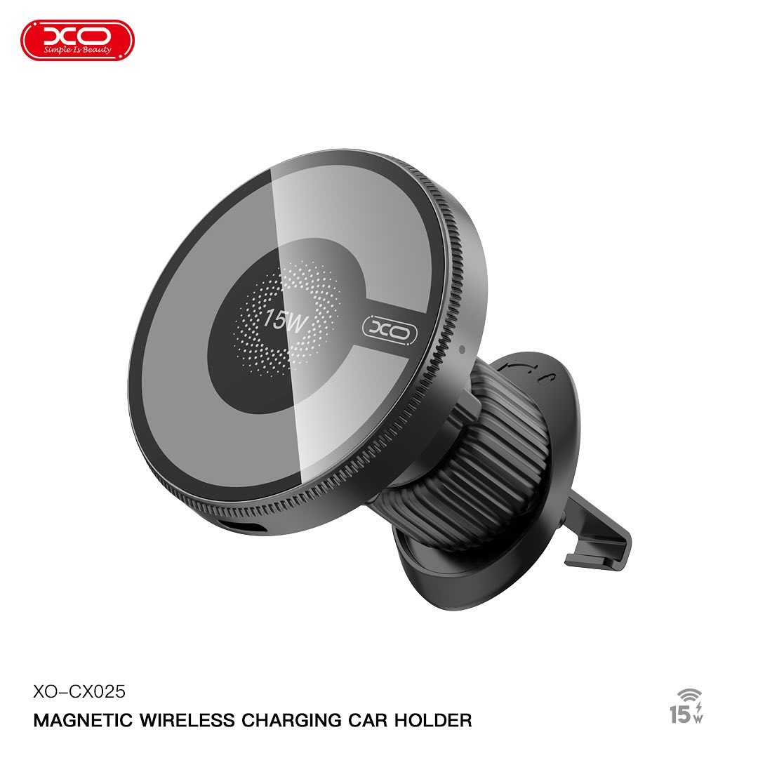 XO CX025 Magsafe Magnetic Wireless Charging Air Vent Holder 15W