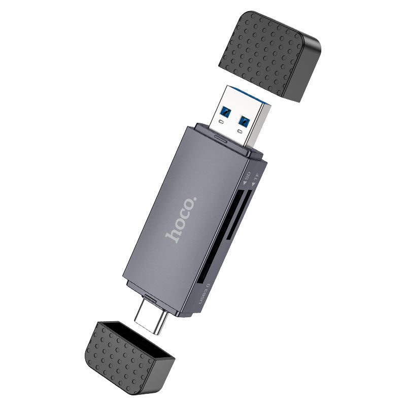 HOCO HB45 Spirit 2 in 1 USB-A/Type-C 5Gbps Up to 2TB SD 3.0 Card Reader