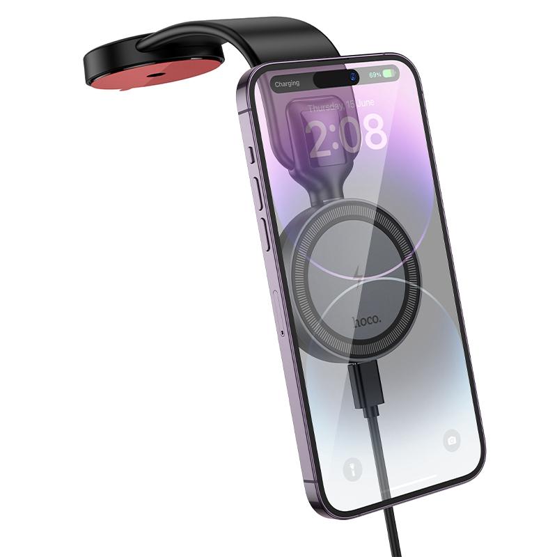 HOCO HW29 Toterm Ring Magnetic Wireless Charging Center Console Car Holder