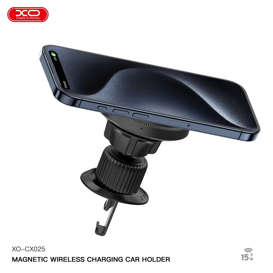 XO CX025 Magsafe Magnetic Wireless Charging Air Vent Holder 15W