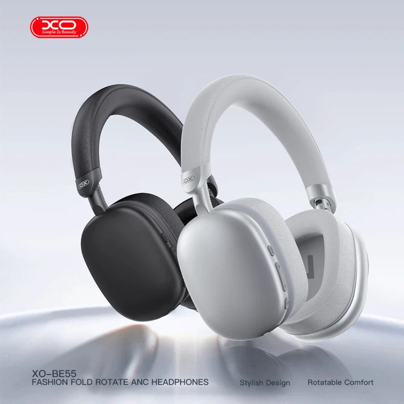 XO BE55 Folding & Swivelling Headband Noise Cancelling ANC BT Headphone