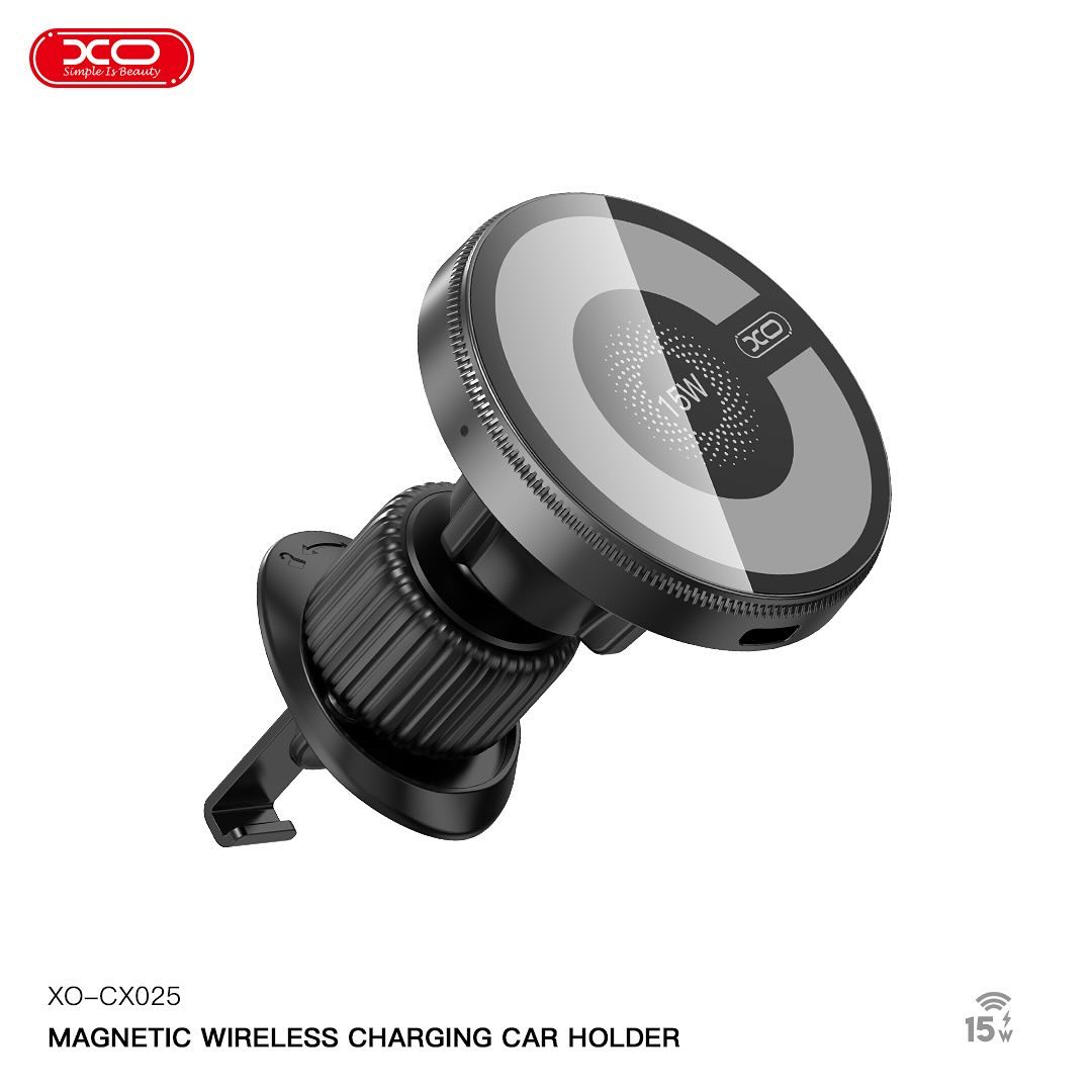 XO CX025 Magsafe Magnetic Wireless Charging Air Vent Holder 15W