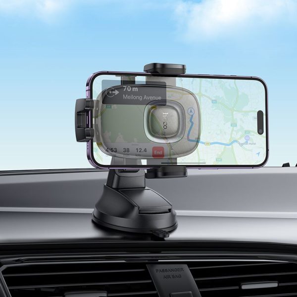 HOCO H76 Crown One-Button Center Console Car Holder