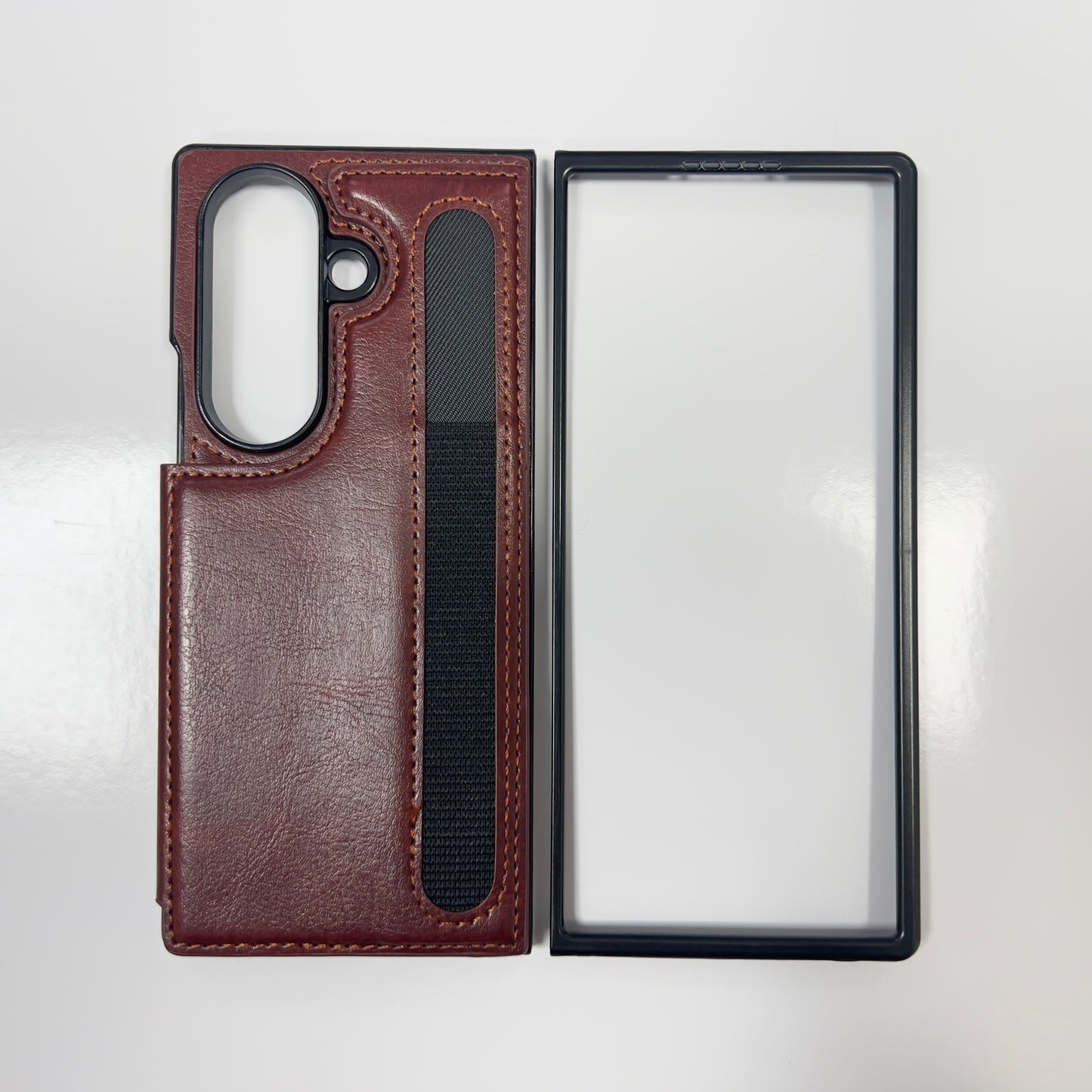 Samsung F966 Galaxy Z Fold7 5G PU Leather Hidden Card Case with Pen holder
