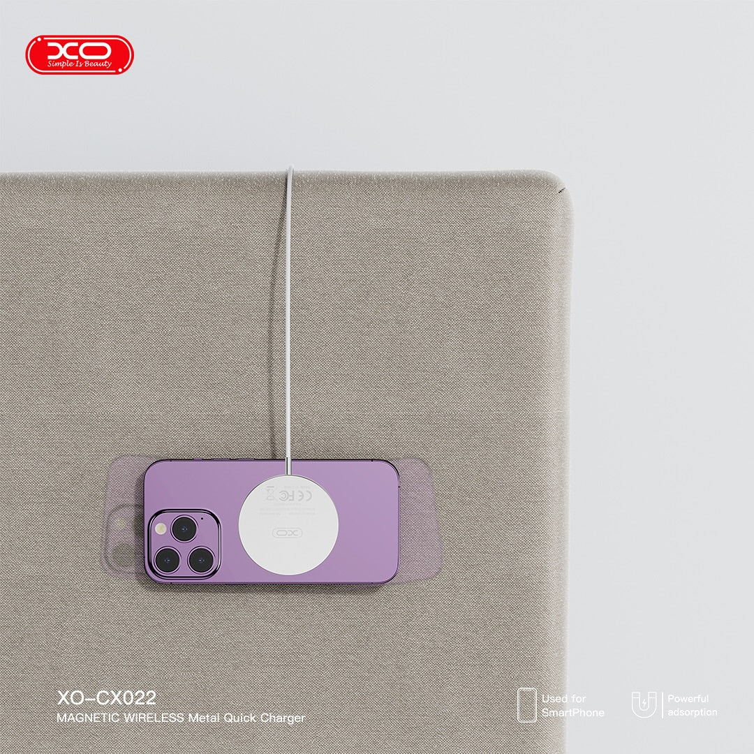 XO CX022 iPhone Magnetic Metal 15W Wireless Charging Cable 1.2M