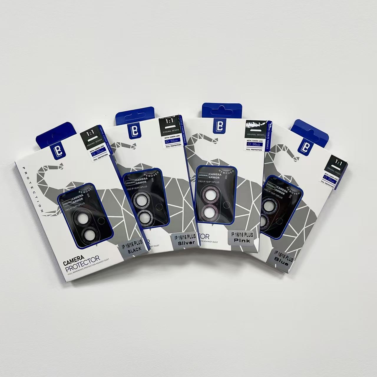 iPhone 16 6.1/16 Plus 6.7 LB Glitter Eagle-Eye Camera 2 Lens Protection