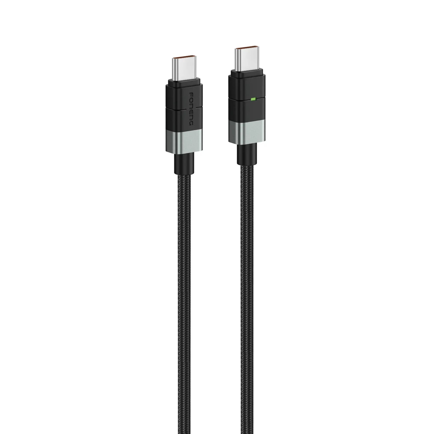 FONENG XS03 Type-C to Type-C 240W Metal Head Braided Cable 2M