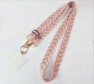 Crossbody Phone Adjustable Leaf Design Straps with Pearl