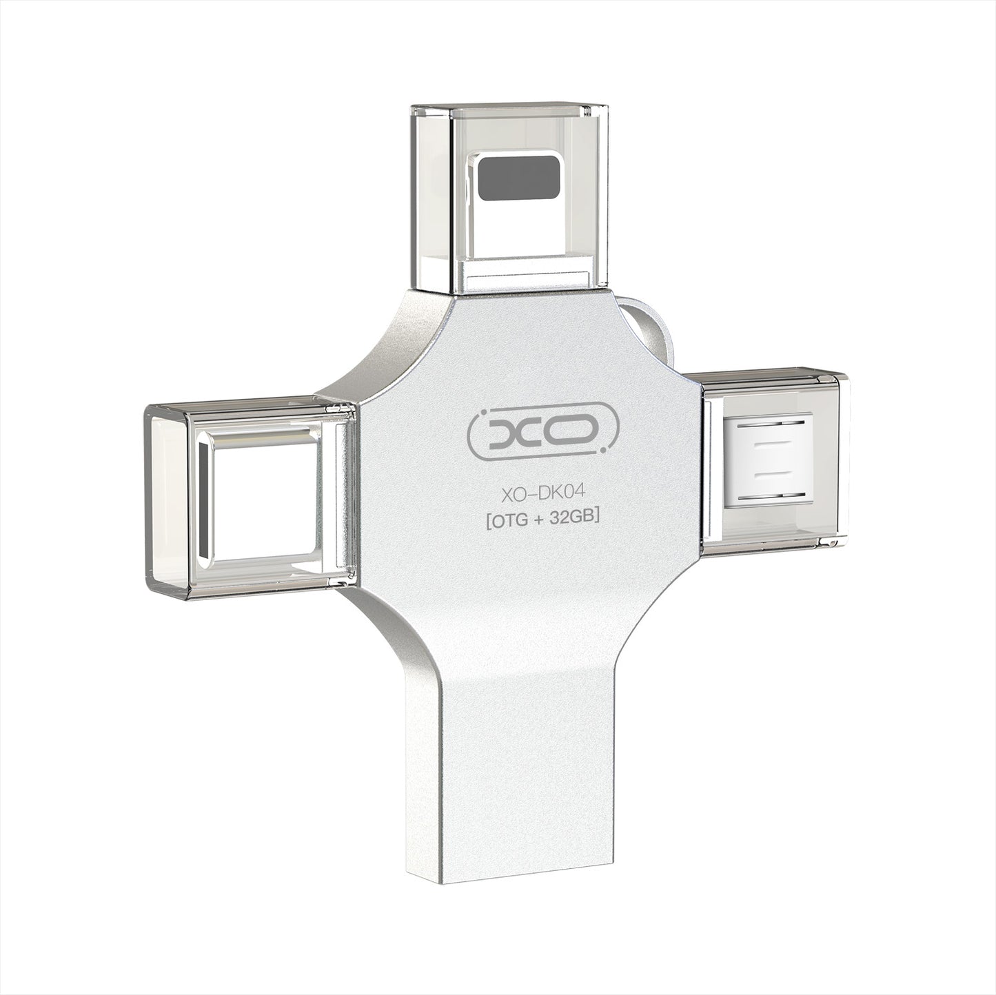 XO DK04 256GB USB2.0 4 in 1 Lighting Flash Drive Disk