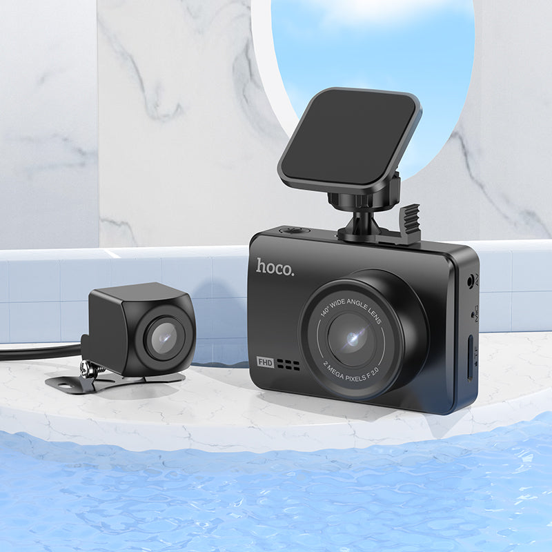 HOCO DV3 Driving Recorder 1080P@30fps with Display (Dual Channel)