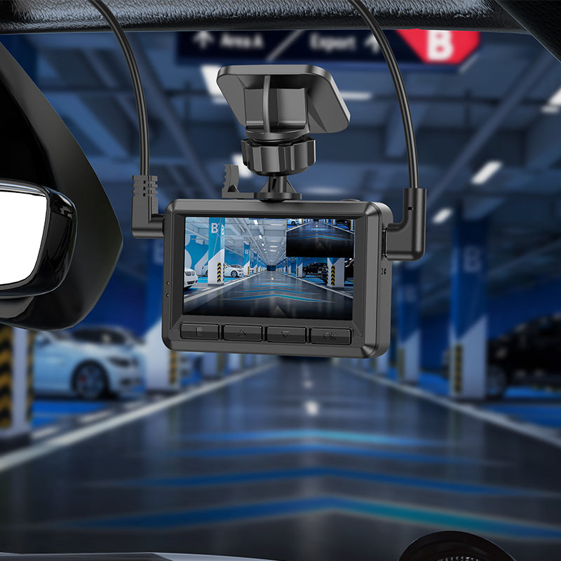 HOCO DV3 Driving Recorder 1080P@30fps with Display (Dual Channel)