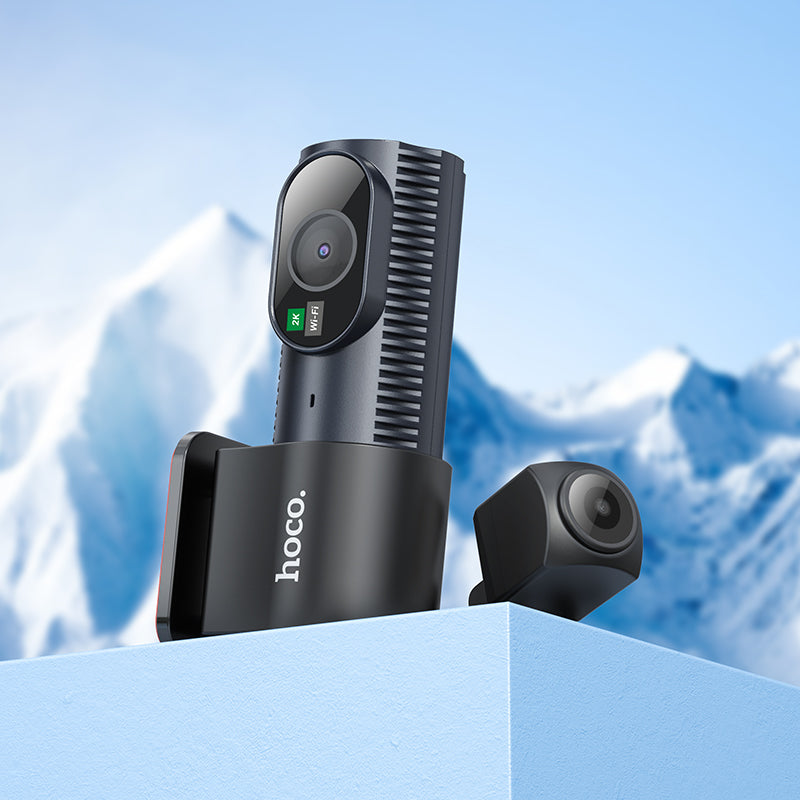HOCO DV8 2K Display Hidden Plus Rear Camera Driving Recorder