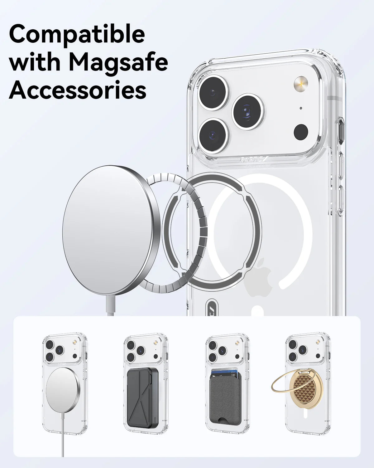 iPhone 17 Pro 6.3 RAPTIC Shield Air Clear Magsafe Series