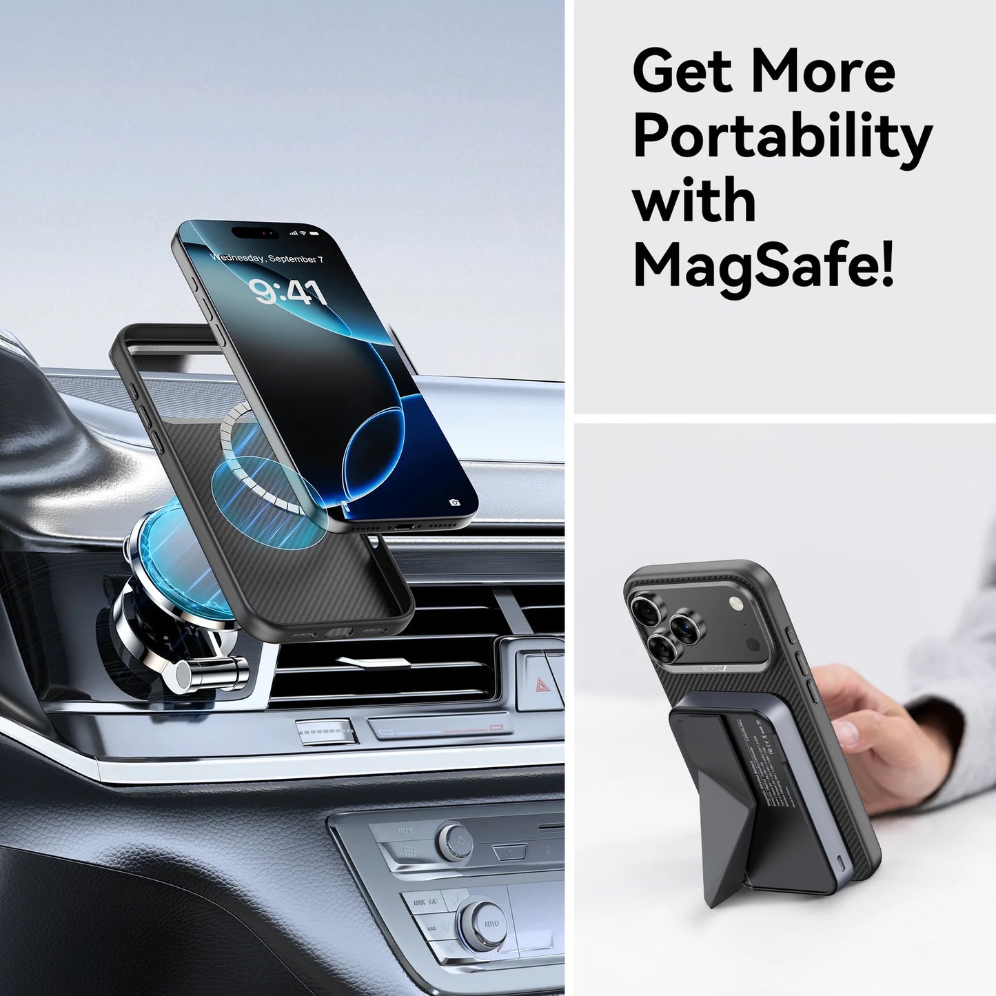 iPhone 17 Pro 6.3 RAPTIC Aramid Fiber Dual Magsafe 600D Series