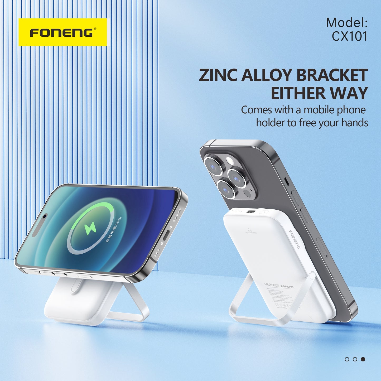 FONENG CX101 Magnetic Wireless Power Bank 10000mAh