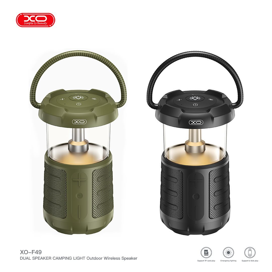 XO F49 Outdoor Dual Speaker Camping Light Audio 15W 3600mAh