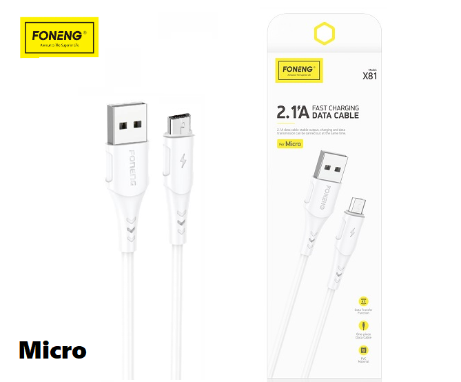 FONENG X81 Micro 2.1A USB Cable 1M