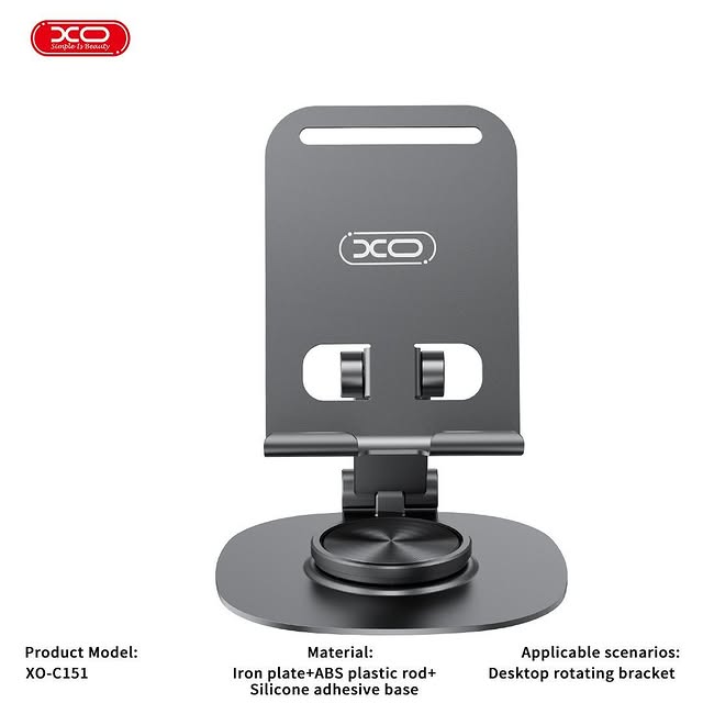 XO C151 Metal 360 Rotating Desktop Phone Holder