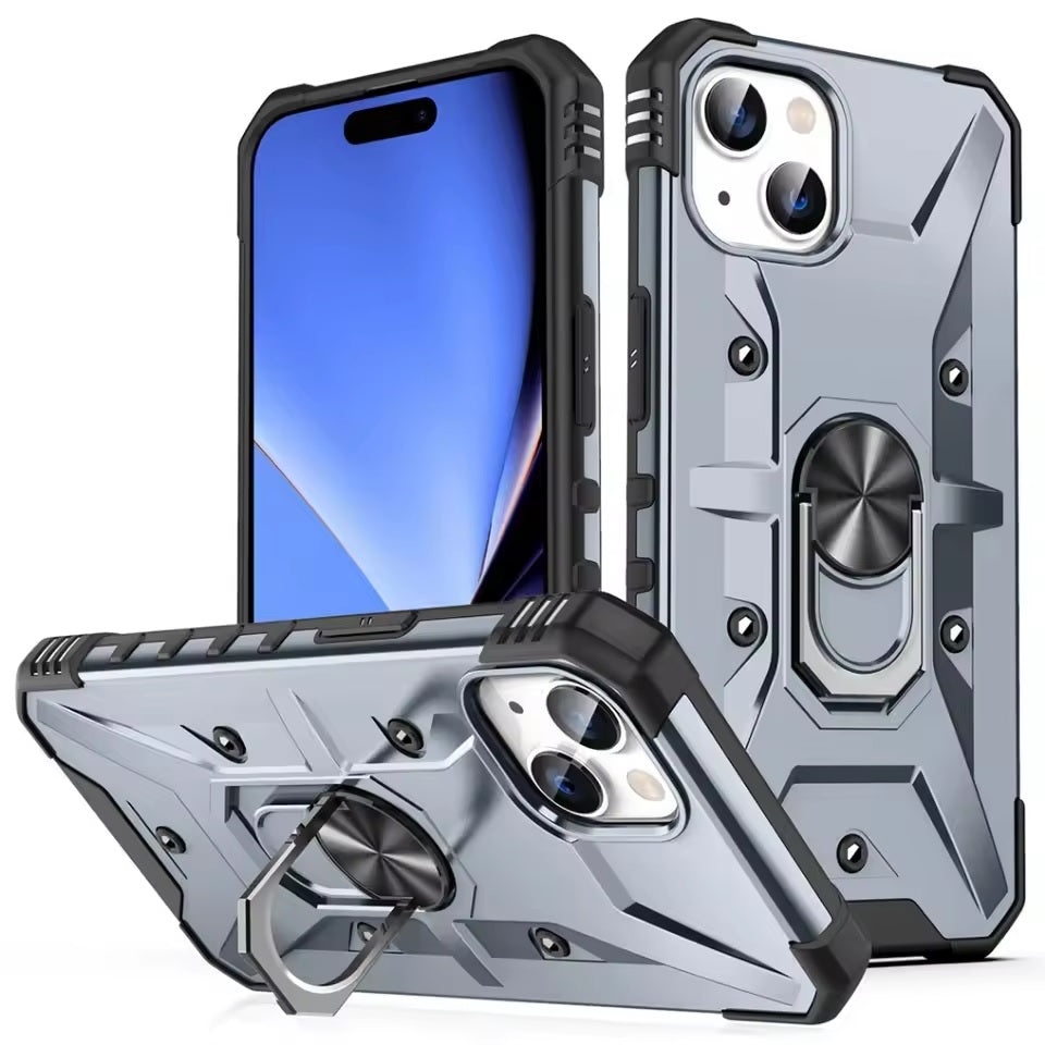 iPhone 11 6.1 Rugged Armor Ring Holder Case