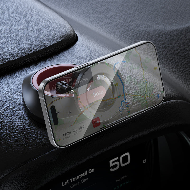 HOCO H90 Magnetic Rotatable & Foldable Multi-Angle Arm Dashboard Car Holder