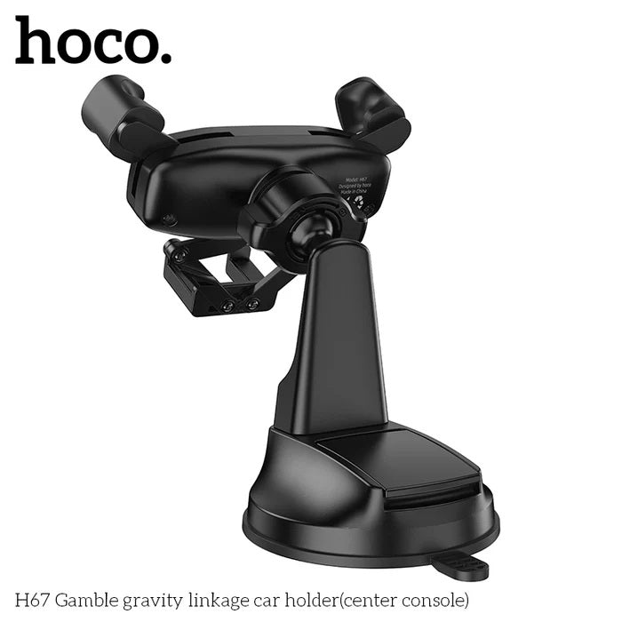 HOCO H67 Gamble Gravity Linkage Center Console Car Holder