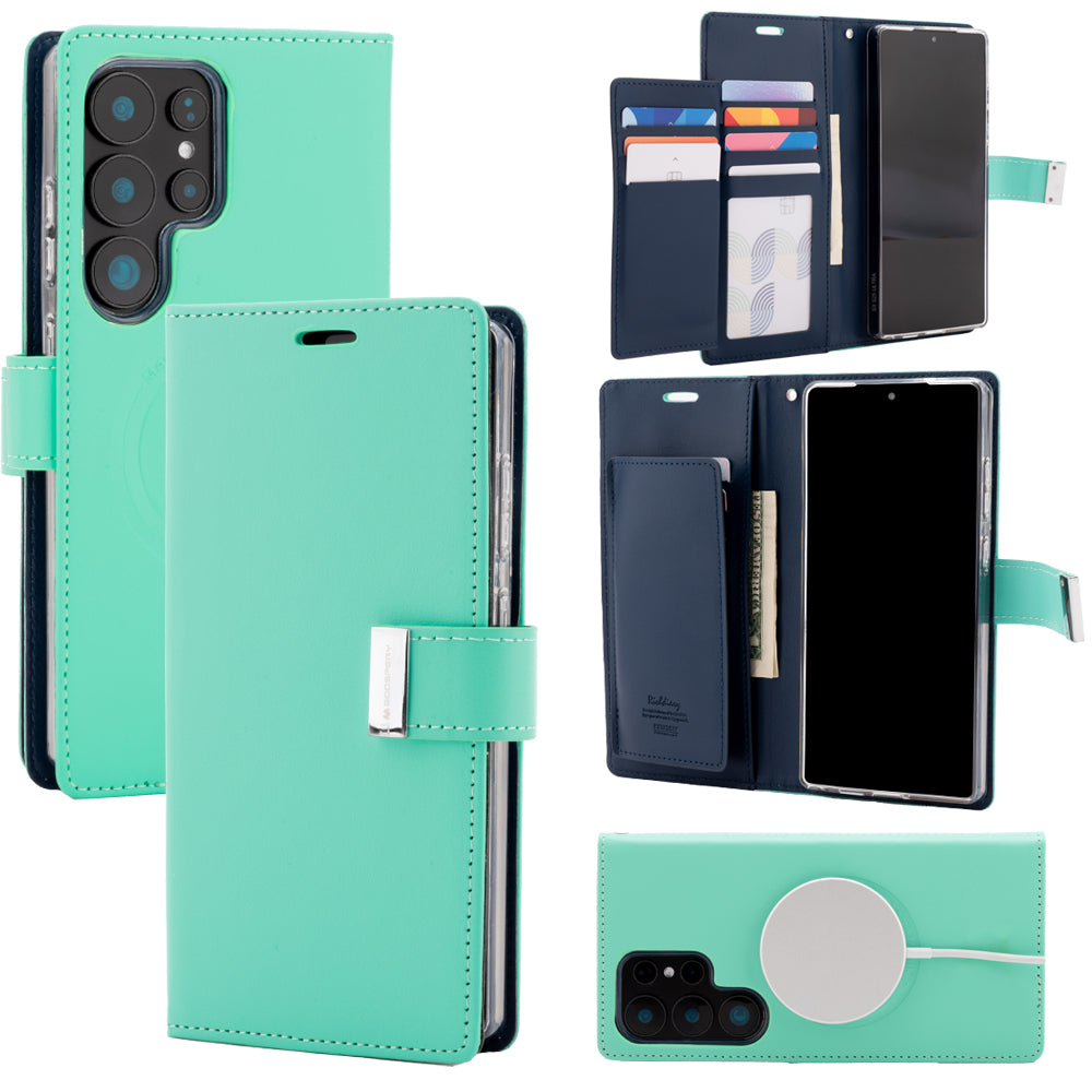Samsung S938 Galaxy S25 Ultra Mercury Rich Diary Magsafe Series Wallet