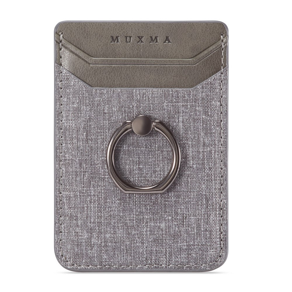 Muxma MX112 Canvas/Cross Design Card Pocket with Ring Holder