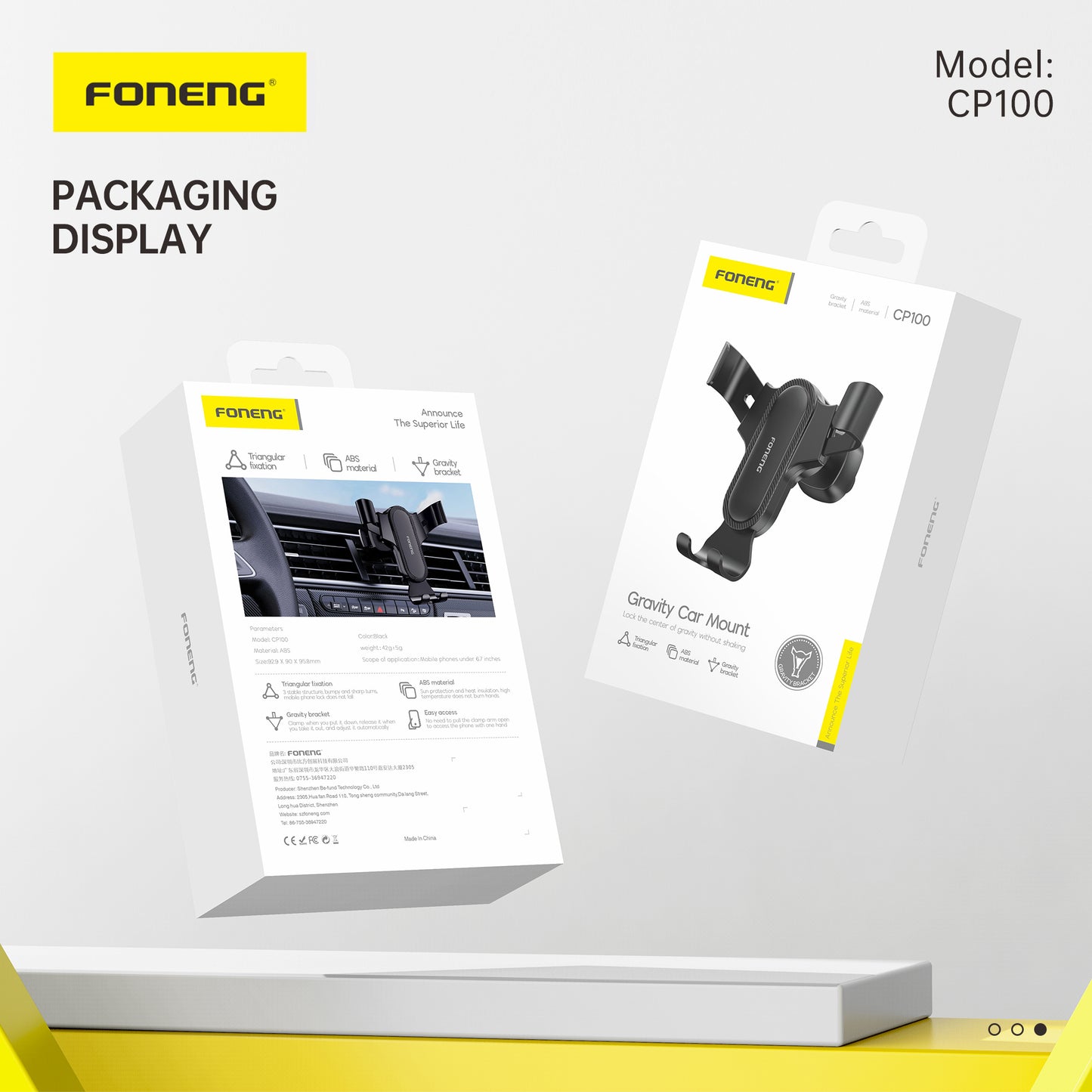 FONENG CP100 Gravity Air Vent Car Holder