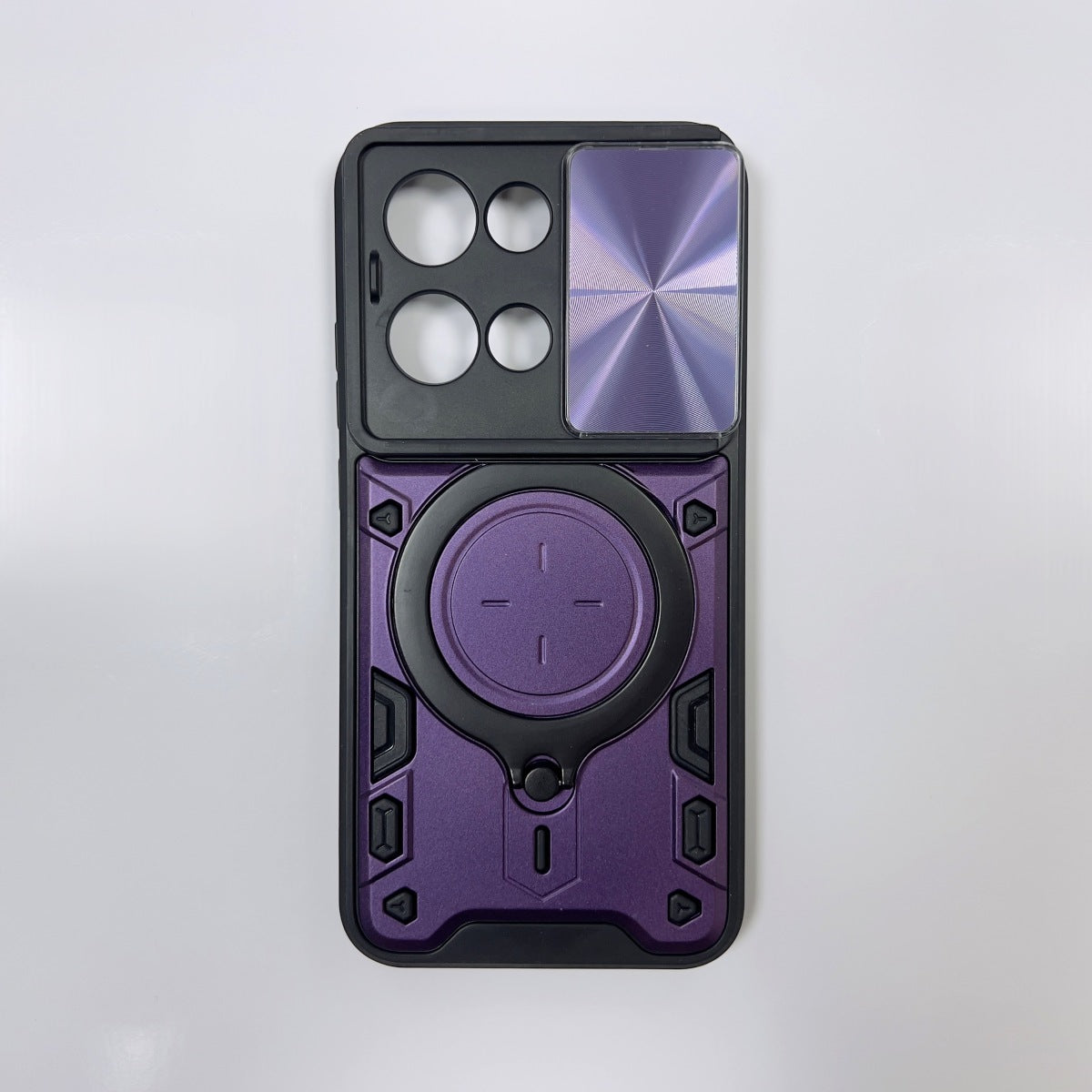 OPPO Reno13 5G Armor Shockproof Slide Camera Cover Ring Holder Case