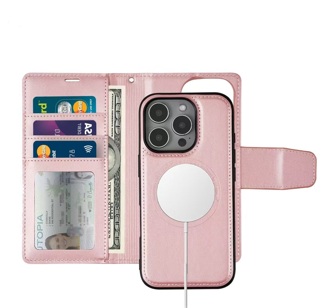 iPhone 16 Pro Max 6.9 Hanman Miro 3 Magsafe Series Detachable Wallet