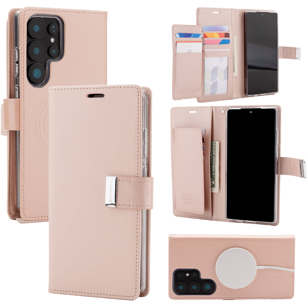 Samsung S938 Galaxy S25 Ultra Mercury Rich Diary Magsafe Series Wallet
