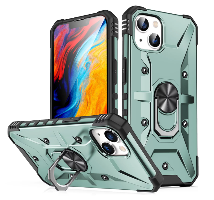 iPhone X/XS Rugged Armor Ring Holder Case