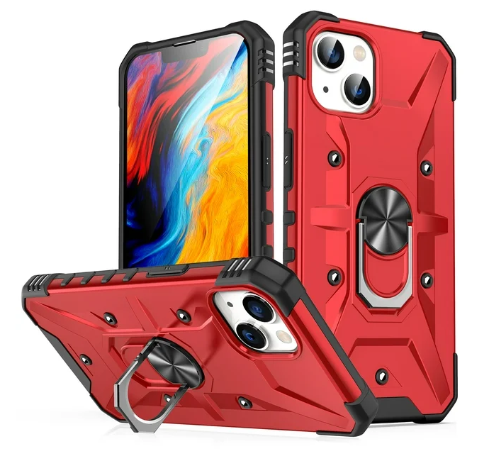iPhone 11 6.1 Rugged Armor Ring Holder Case