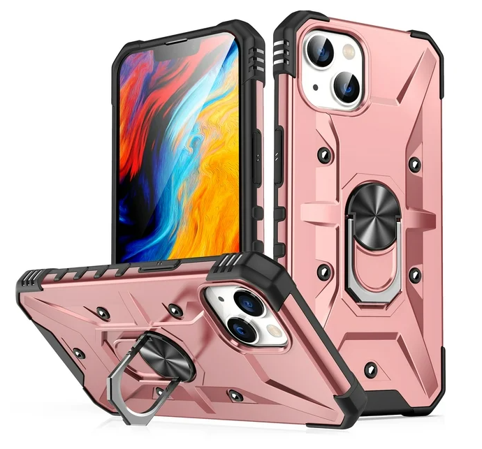 iPhone 11 6.1 Rugged Armor Ring Holder Case