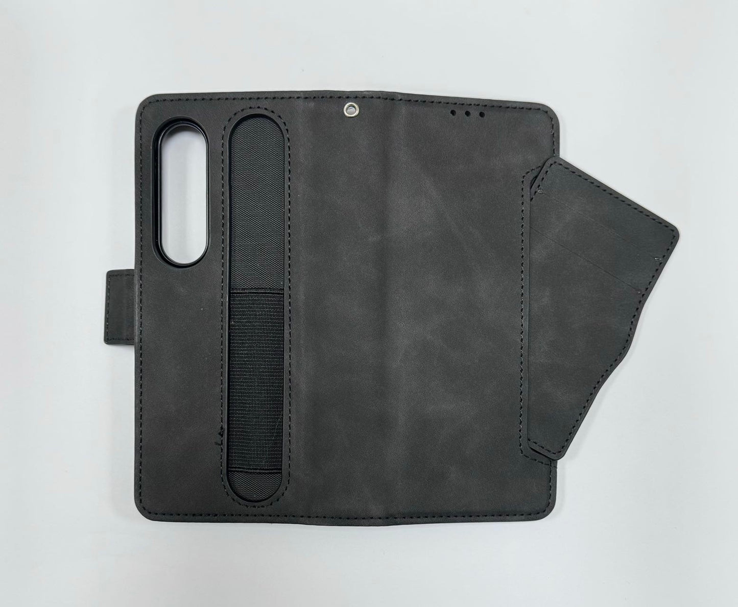 SAM F9360 Galaxy Z Fold4 5G Multiple Card Slots PU Leather Wallet with Pen Holder