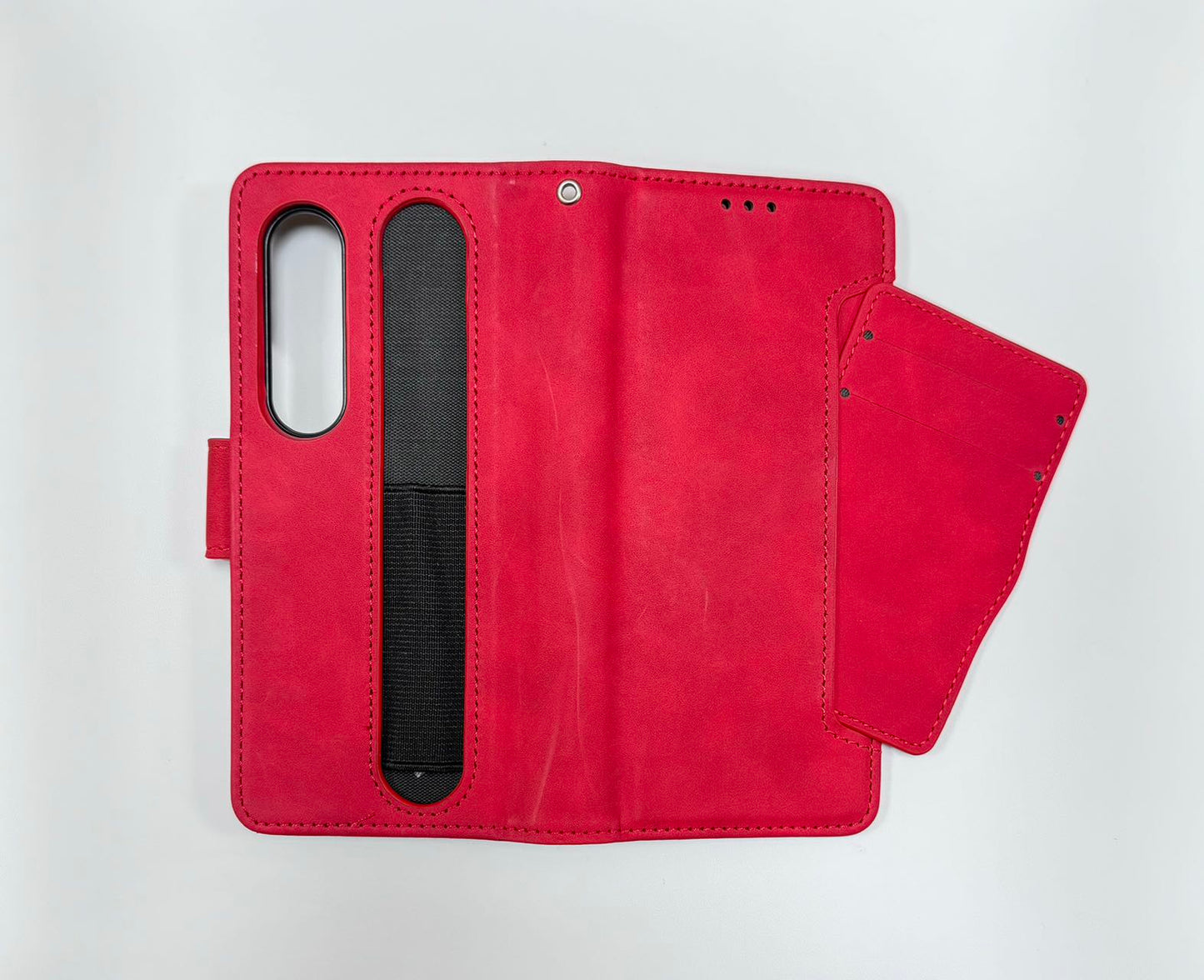 SAM F9360 Galaxy Z Fold4 5G Multiple Card Slots PU Leather Wallet with Pen Holder