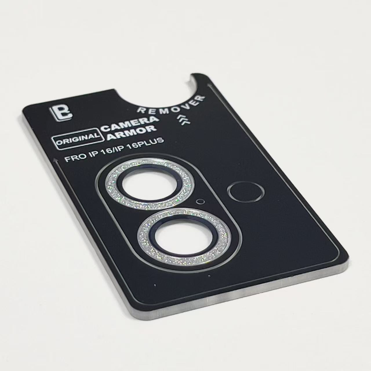 iPhone 16 6.1/16 Plus 6.7 LB Glitter Eagle-Eye Camera 2 Lens Protection