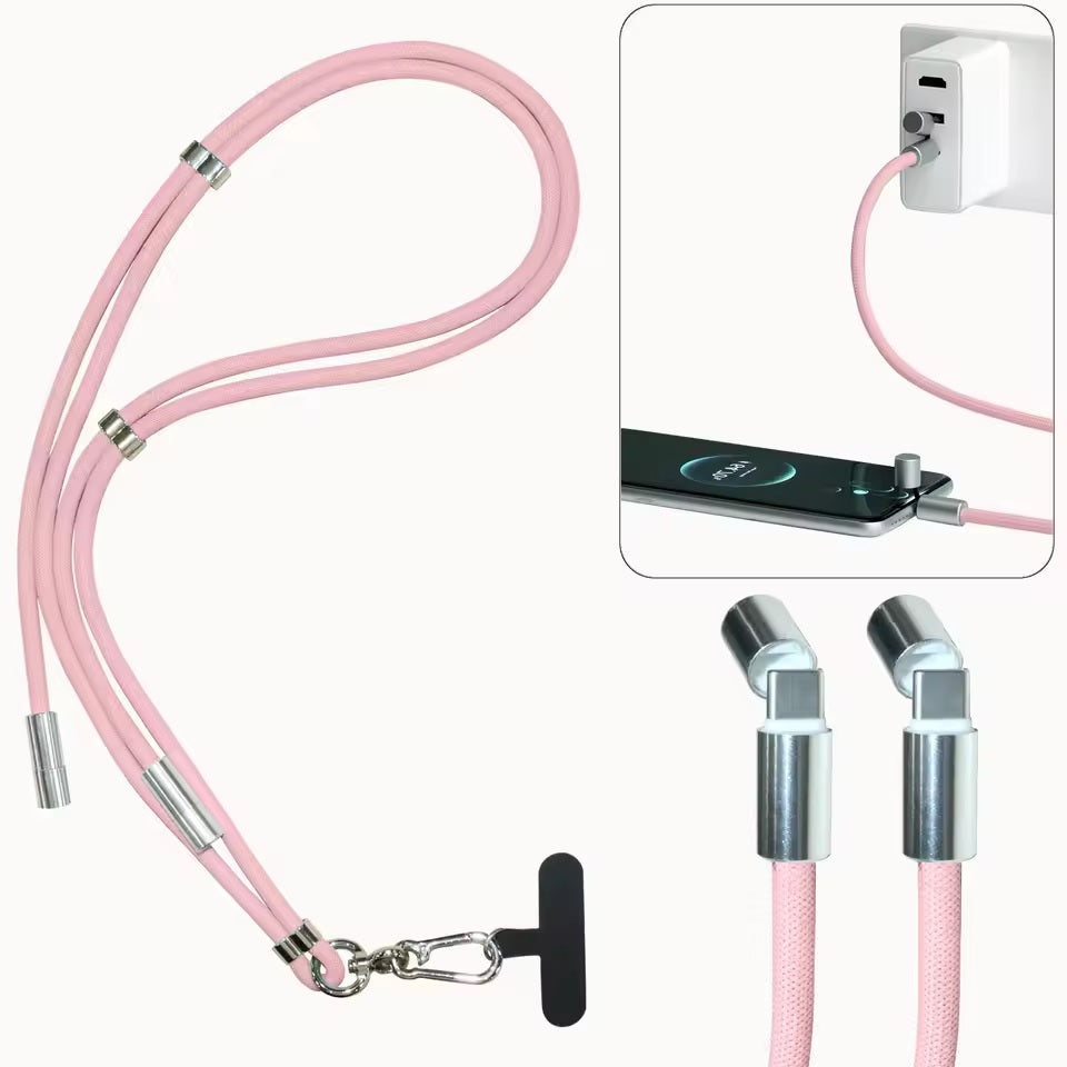 Multifunctional Phone Braided Lanyard Charging Cable