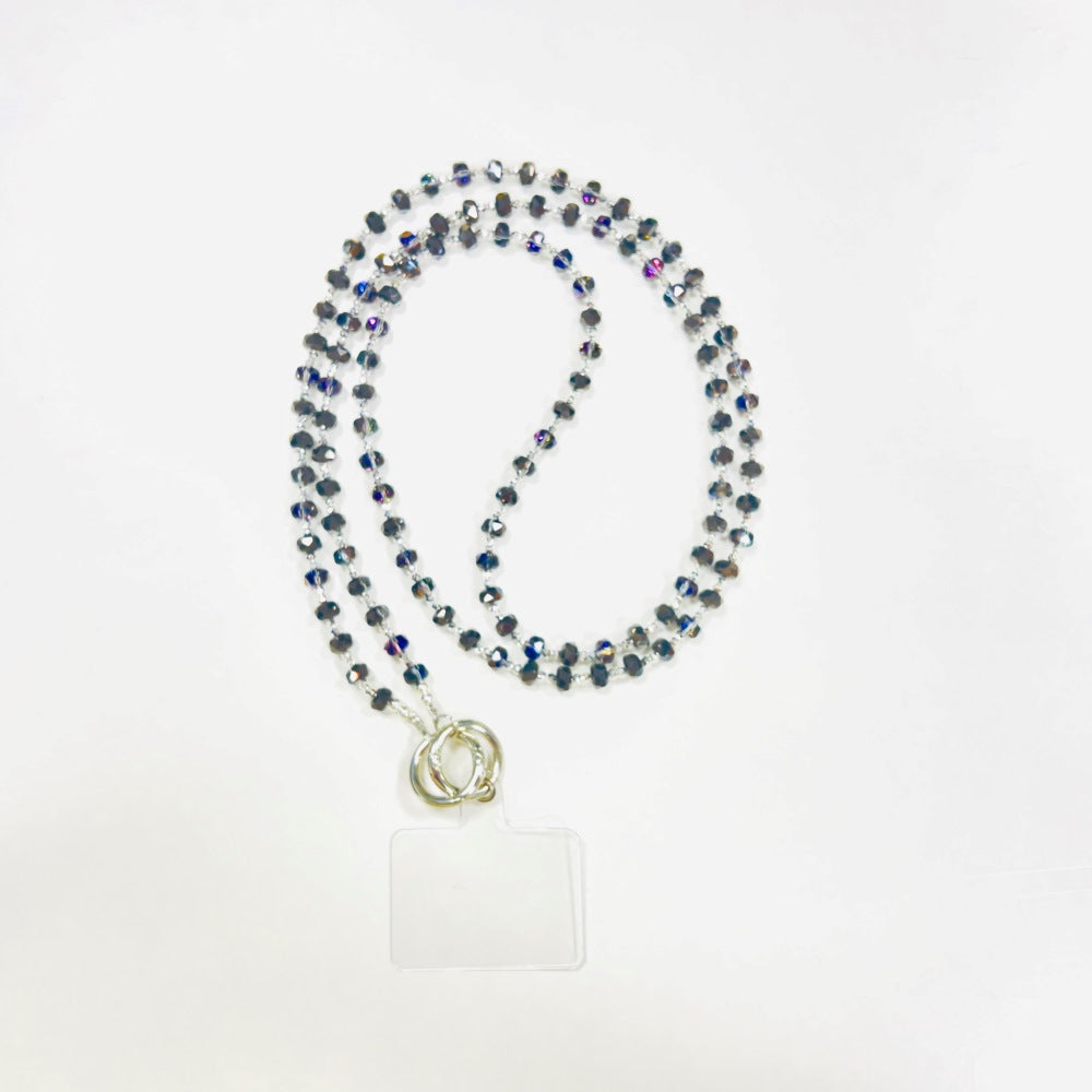 Universal Crossbody Phone Crystal Glass Beads Chain