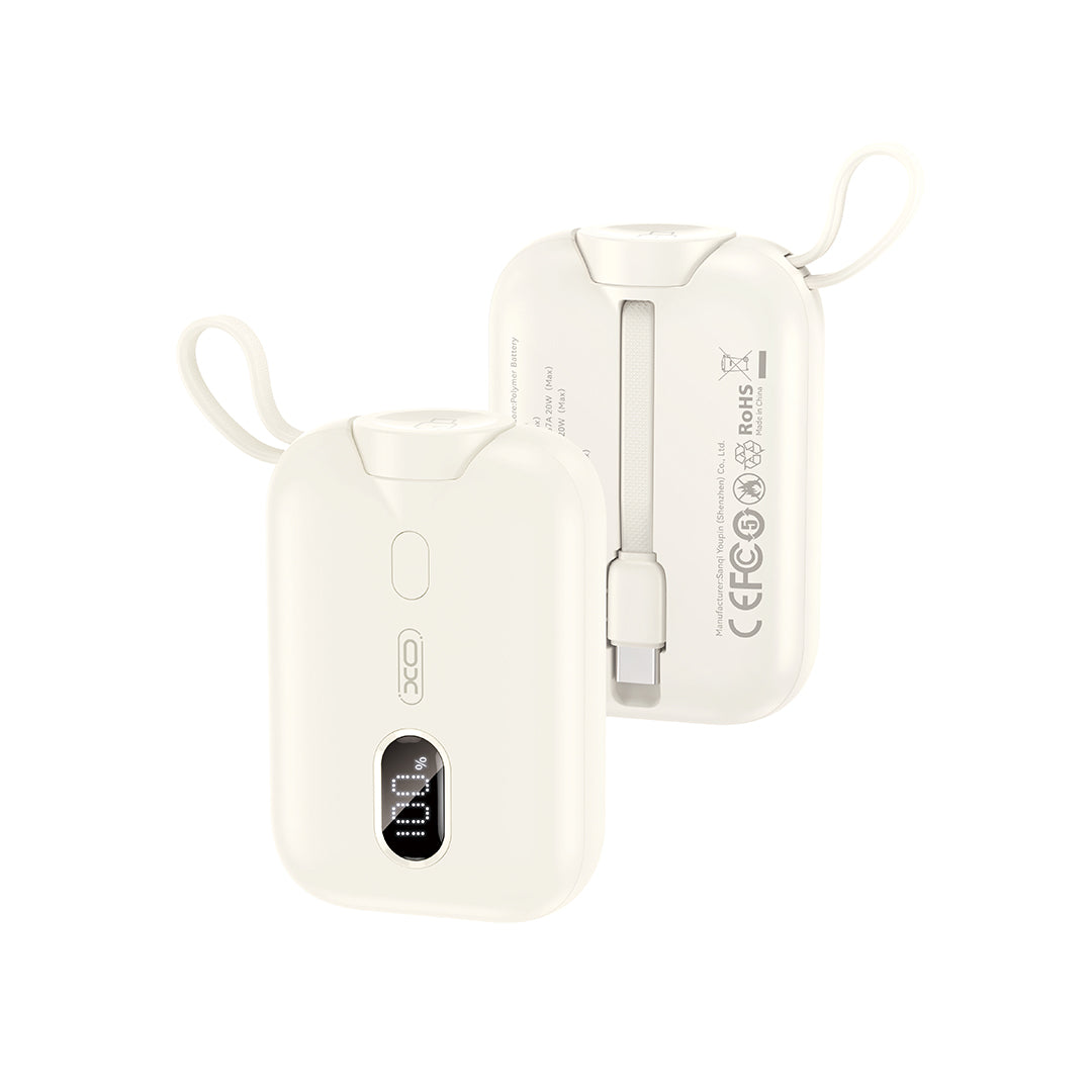 XO PR260 Digital Display Watch Wireless Charger Power Bank 20W with Type-C Cable 10000mAh