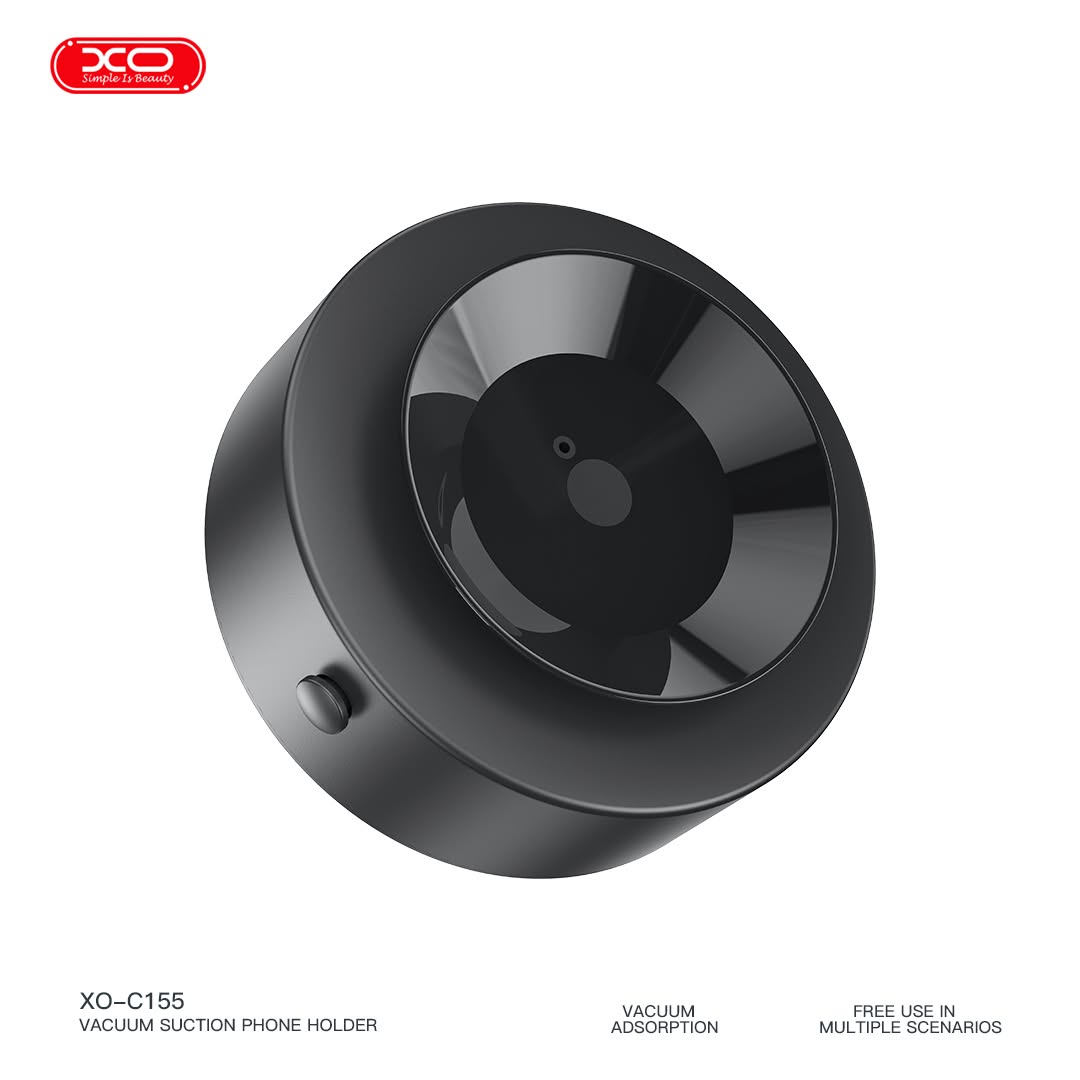 XO C155 Magnetic Car Suction Cup Phone Holder - Black