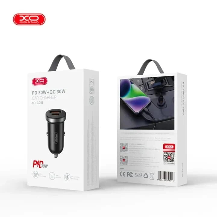 XO CC56 USB A+C 30W Mini Car Charger