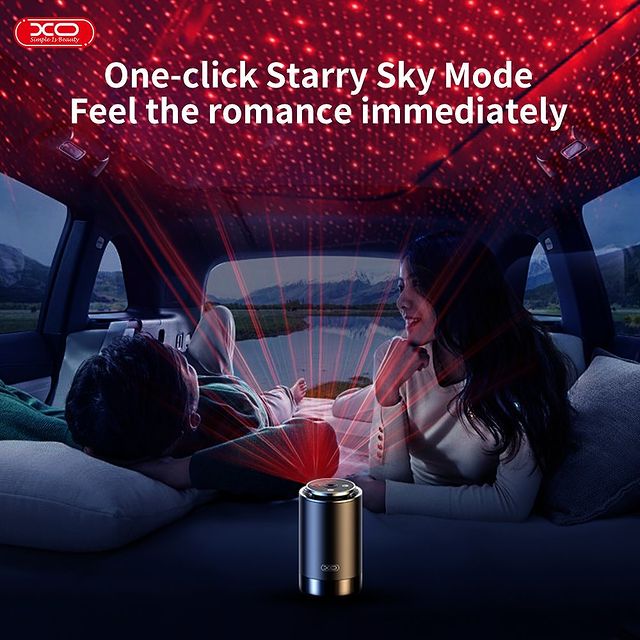 XO CZ022 Car Aroma Diffuser/Colourful Lights/Starry Sky Top