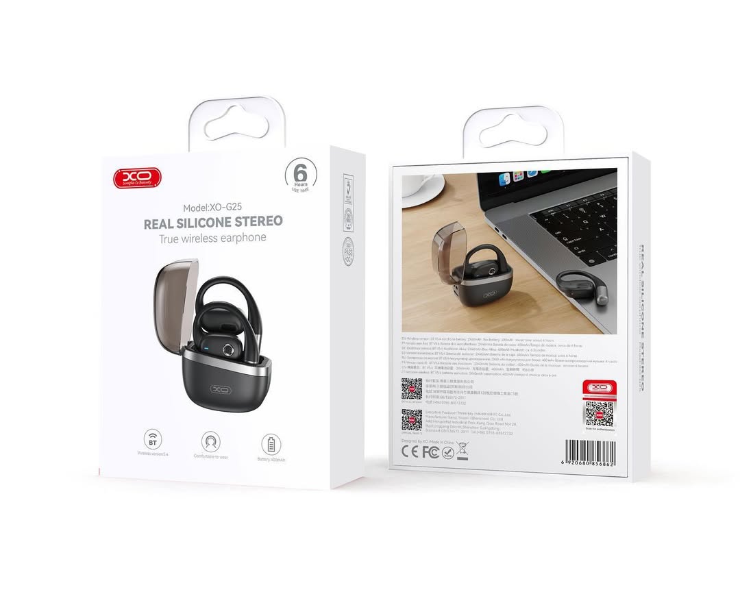 XO G25 Gemini True Silicone Stereo OWS TWS Bluetooth Headset