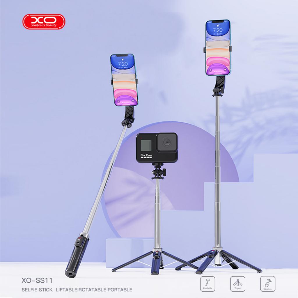 XO SS11 Four Legged Reinforced Stand Bluetooth Selfie Stick 100CM
