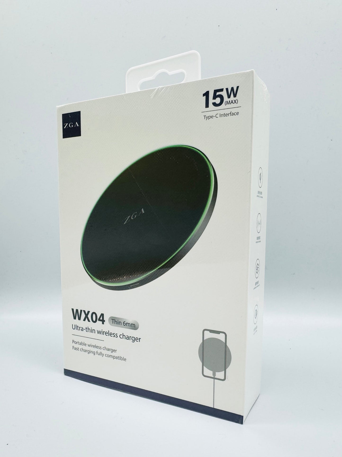 ZGA WX04 Ultra Thin Wireless Charger Pad 15W