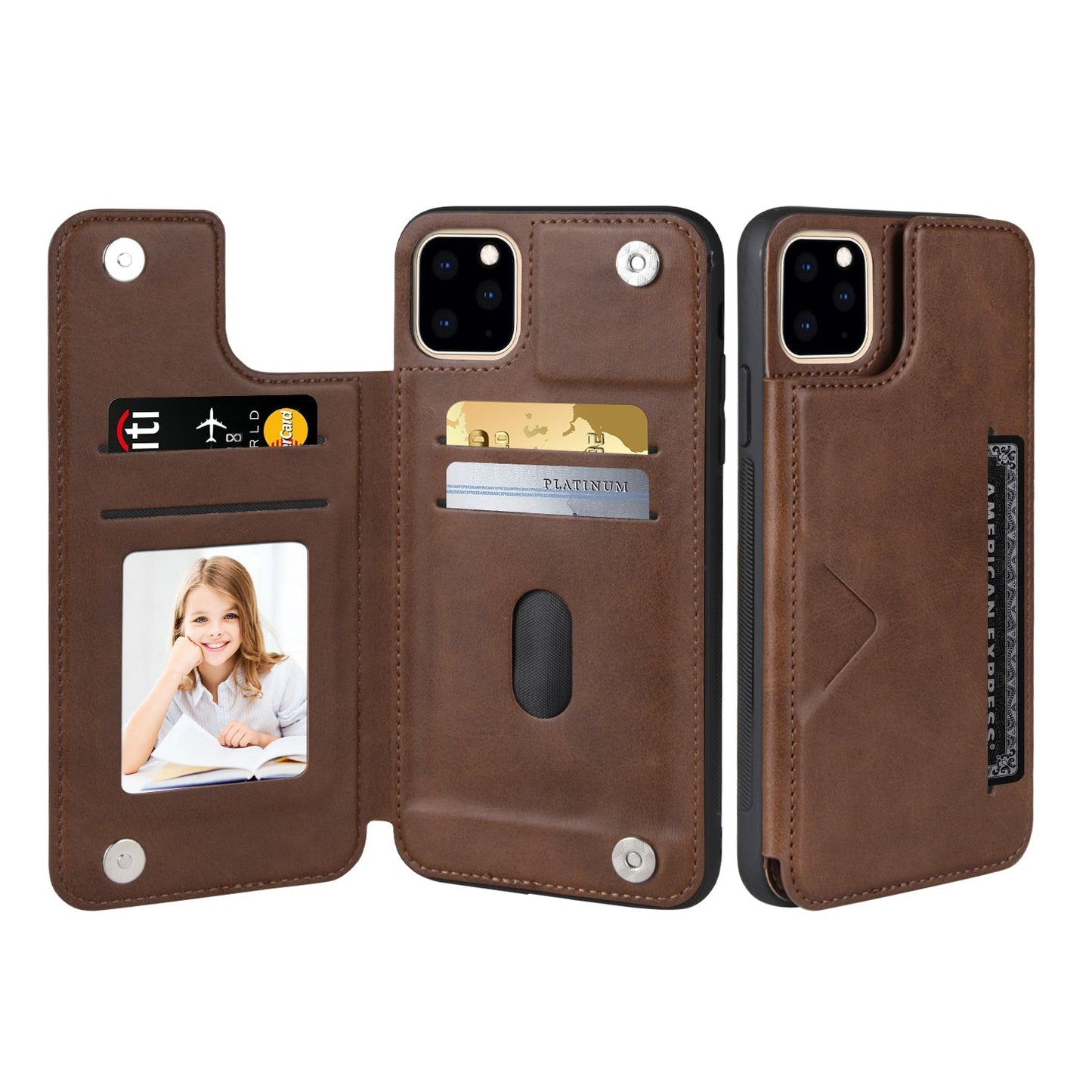 iPhone 13 Pro Max 6.7 Hanman Mika Series Back Pocket Case