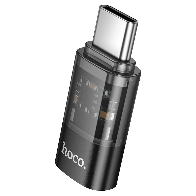 HOCO UA36D Type-C Male to Lightning Female Transparent Adapter