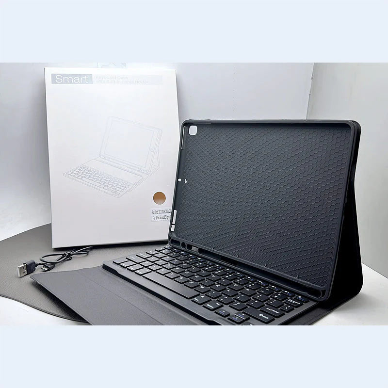 iPad Air 11 2024/Air 4/5 10.9/Pro 11 2021/2020/2018 Detachable Build-in Bluetooth Keyboard Case